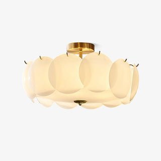 Solara Lumière de Plafond en Verre Ondulé Glamour-Luire