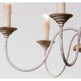 Syshaeth Vintage Industrial Hand-carved Wood Lustre