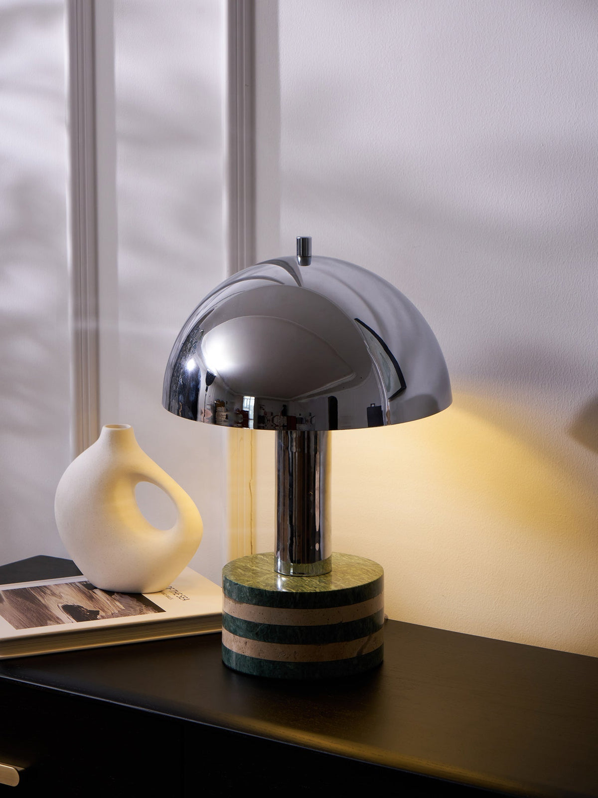 Strata Lampe de Table en Marbre Minimaliste