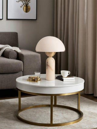 Tirixon Lampe de Table en Albâtre