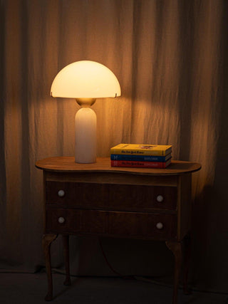 Tirixon Lampe de Table en Albâtre