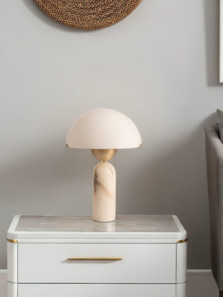 Tirixon Lampe de Table en Albâtre