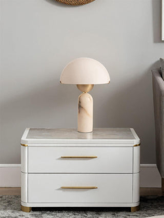 Tirixon Lampe de Table en Albâtre