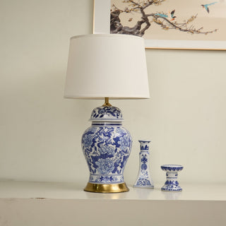 Peony Jar Table Lamp-Neutral Decor