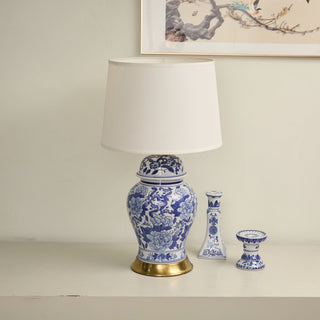 Peony Jar Table Lamp-Neutral Decor