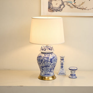 Peony Jar Table Lamp-Neutral Decor
