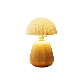 Elugan Lampe de Table en Bois Organique
