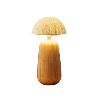 Elugan Lampe de Table en Bois Organique