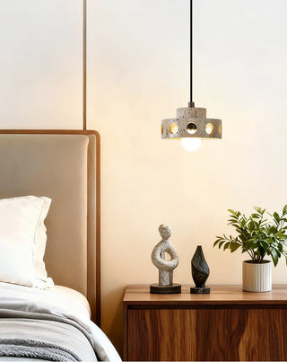 Bria Suspension en Travertin Naturel Jaune Creux