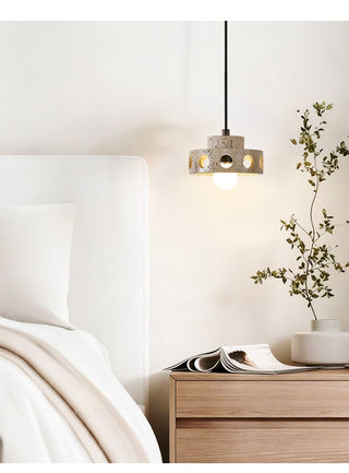 Bria Suspension en Travertin Naturel Jaune Creux