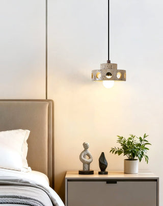 Bria Suspension en Travertin Naturel Jaune Creux
