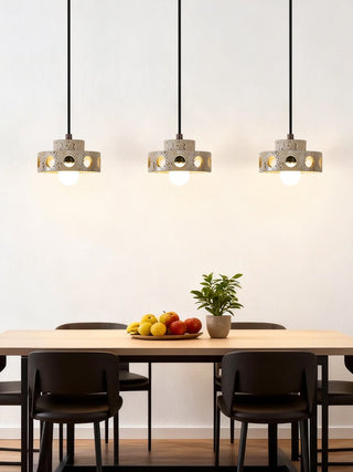 Bria Suspension en Travertin Naturel Jaune Creux