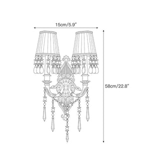 Renerella Applique murale paon en cristal