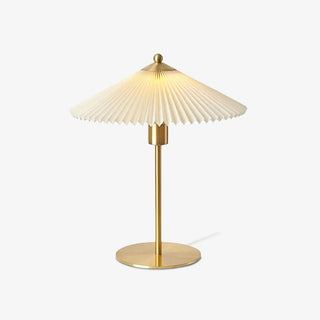 Camirir Lampe de Table à Abat-Jour Plissé