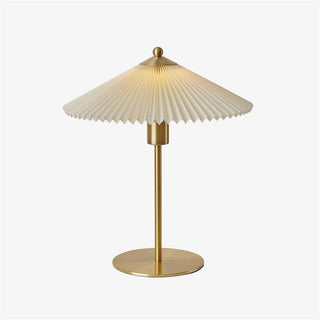 Camirir Lampe de Table à Abat-Jour Plissé