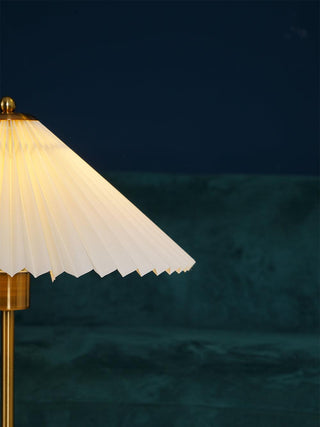 Camirir Lampe de Table à Abat-Jour Plissé