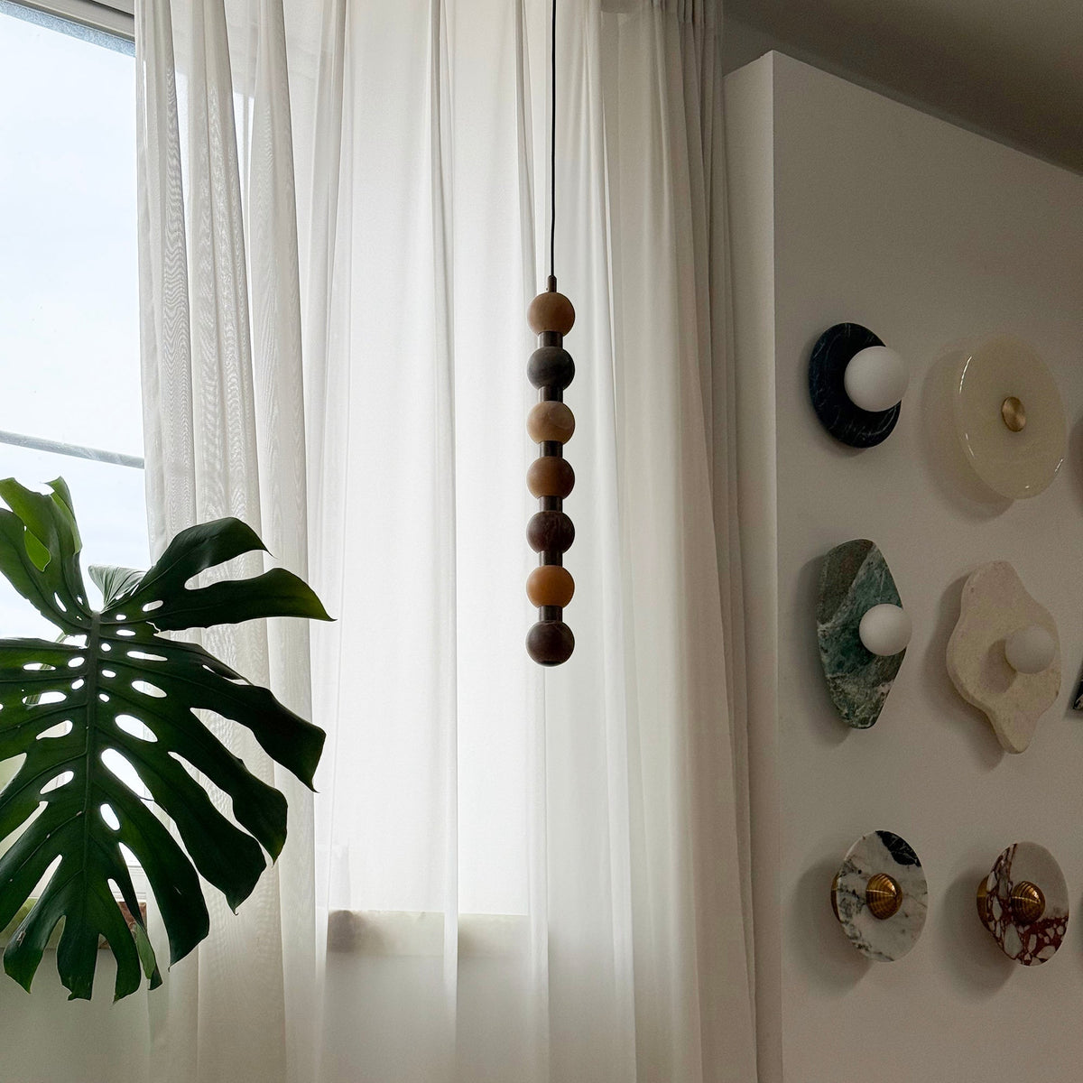 Ulshae Suspension Art Marbre Minimaliste Moderne