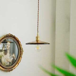 Sage Suspension Verre Vintage