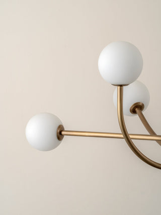 Ilvelia Lustre Laiton Verre Minimaliste Moderne