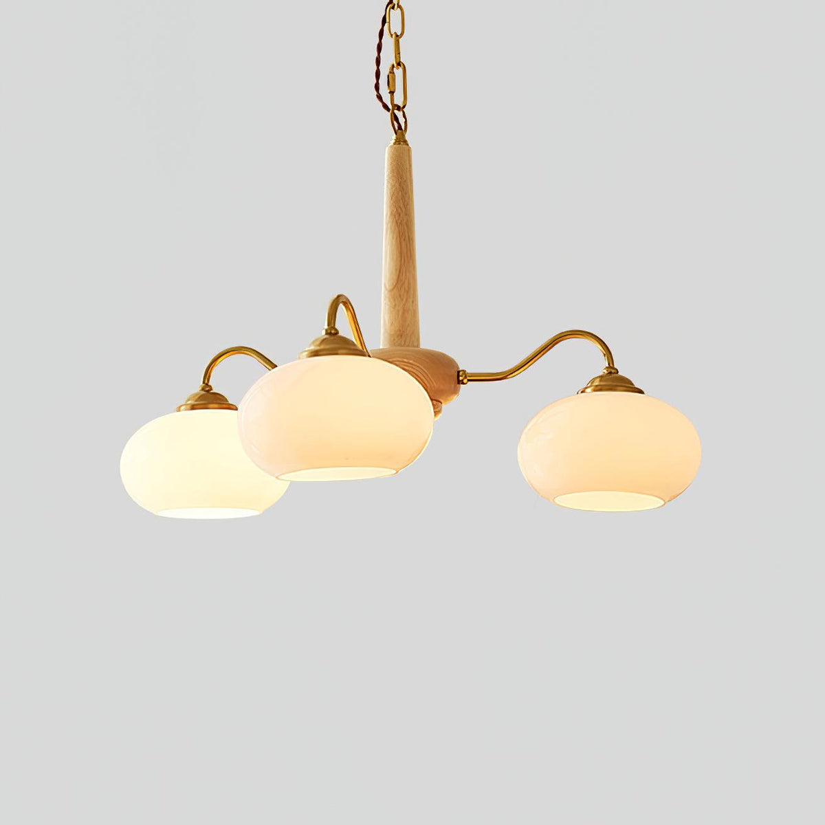 Mavene Suspension Persimmon Laiton et Verre Élégante