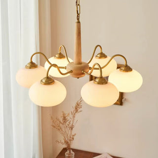 Elmiror Premium Nordic Art Wood Glass Lustre