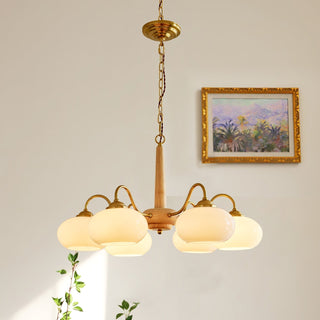 Elmiror Premium Nordic Art Wood Glass Lustre