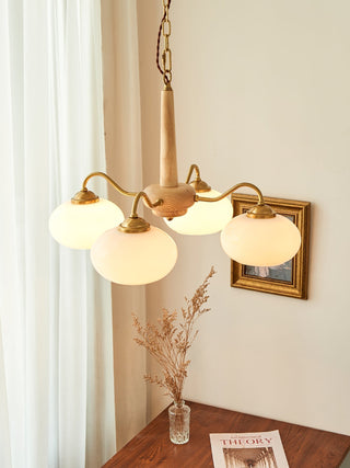 Elmiror Premium Nordic Art Wood Glass Lustre