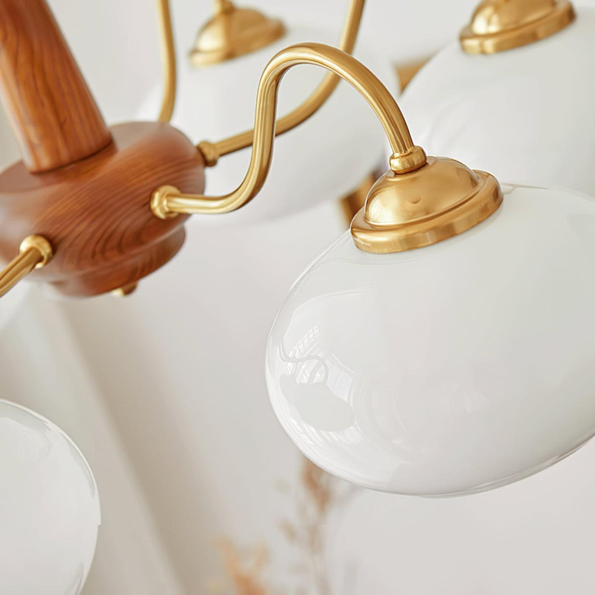 Mavene Suspension Persimmon Laiton et Verre Élégante