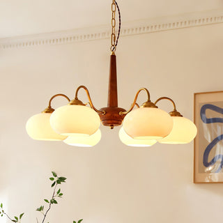Elmiror Premium Nordic Art Wood Glass Lustre