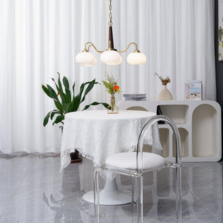 Lustra Suspension Persimmon Laiton et Verre Élégante