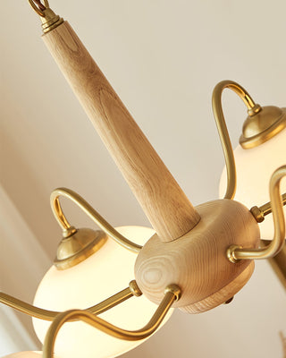 Elmiror Premium Nordic Art Wood Glass Lustre
