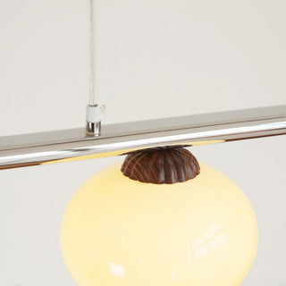 Lustra Lustre Linéaire Verre Kaki Abat-Jour