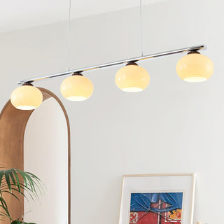 Lustra Lustre Linéaire Verre Kaki Abat-Jour