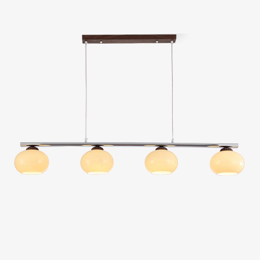 Felessa Lustre Linéaire Verre Kaki Abat-Jour