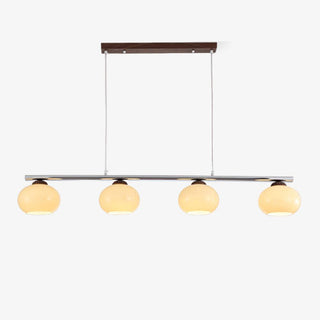 Lustra Lustre Linéaire Verre Kaki Abat-Jour