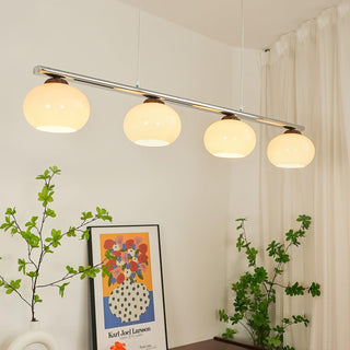 Lustra Lustre Linéaire Verre Kaki Abat-Jour
