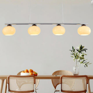Lustra Lustre Linéaire Verre Kaki Abat-Jour