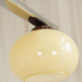Lustra Lustre Linéaire Verre Kaki Abat-Jour