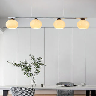 Lustra Lustre Linéaire Verre Kaki Abat-Jour