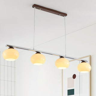 Lustra Lustre Linéaire Verre Kaki Abat-Jour