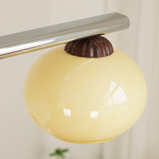 Lustra Lustre Linéaire Verre Kaki Abat-Jour