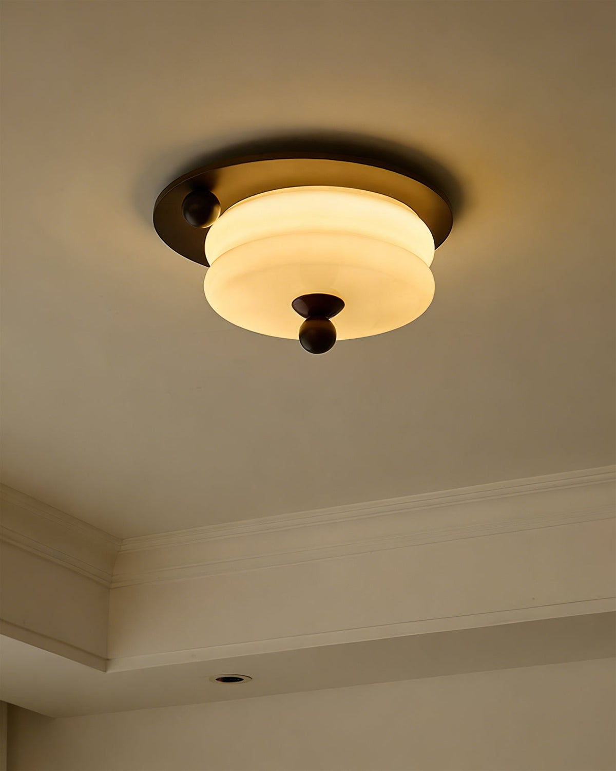 Comparison of the four different pleated patterns available for the Perth light.