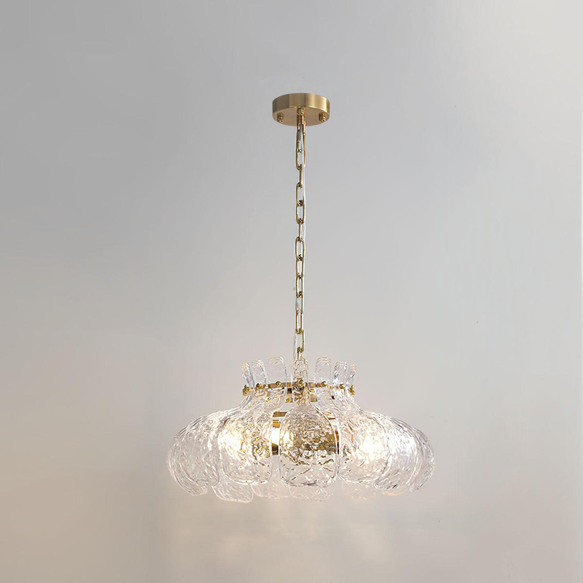 Lunace Laiton Verre Glamour Pendentif Lumière