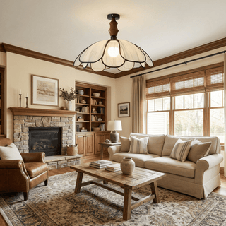 Petaline Whisper Ceiling Lamp-Neutral Decor