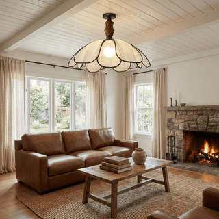 Petaline Whisper Ceiling Lamp-Neutral Decor