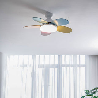 Liora Plafonnier Ventilateur pour Enfants en Verre Coloré