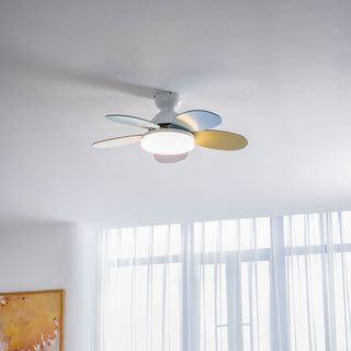 Liora Plafonnier Ventilateur pour Enfants en Verre Coloré