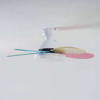 Liora Plafonnier Ventilateur pour Enfants en Verre Coloré
