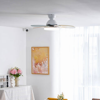 Liora Plafonnier Ventilateur pour Enfants en Verre Coloré