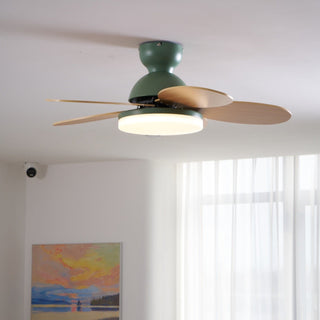 Liora Plafonnier Ventilateur pour Enfants en Verre Coloré